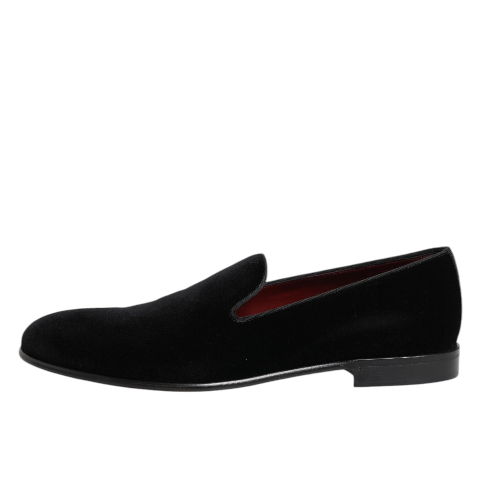 Dolce & Gabbana Black Velvet Loafers