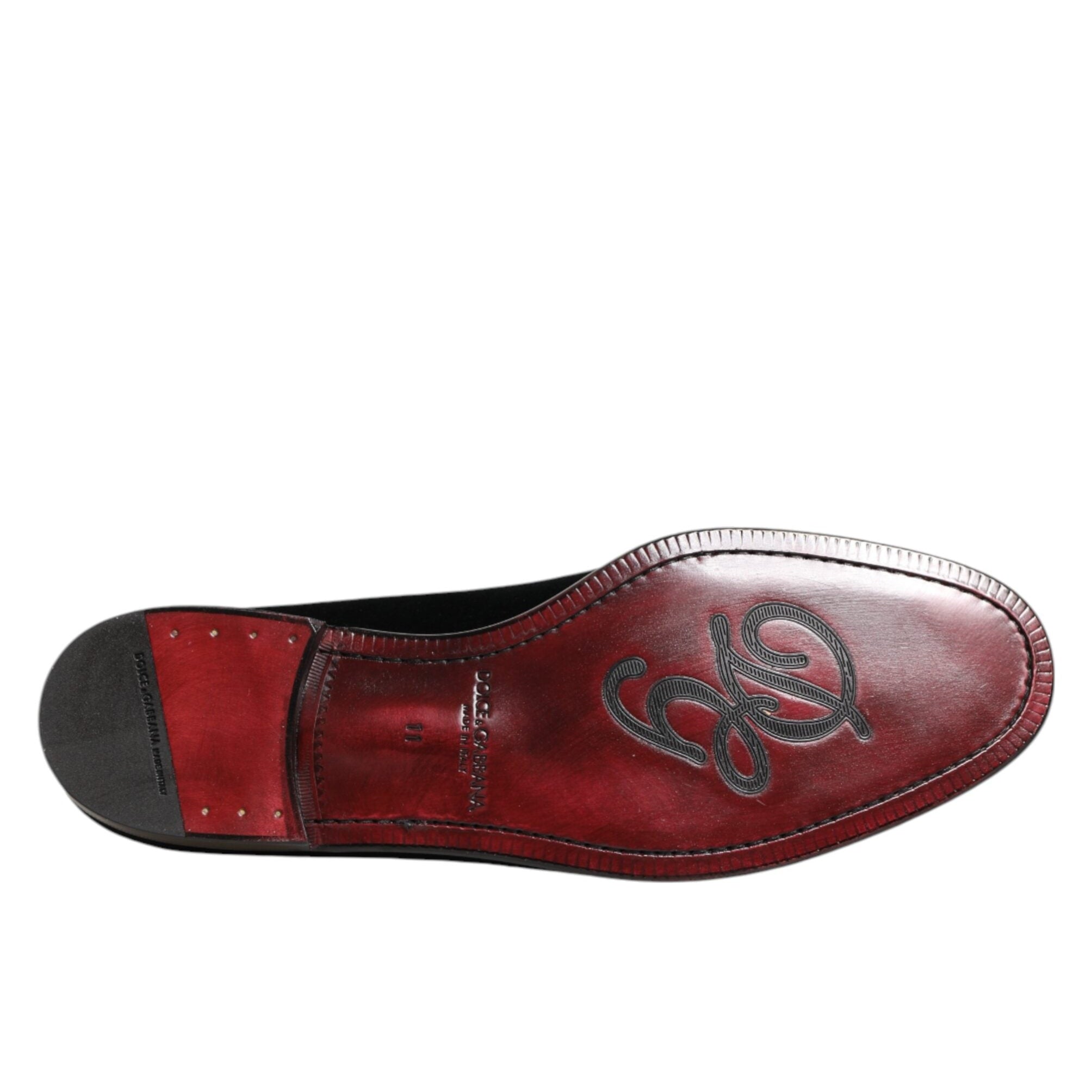 Dolce & Gabbana Black Velvet Loafers