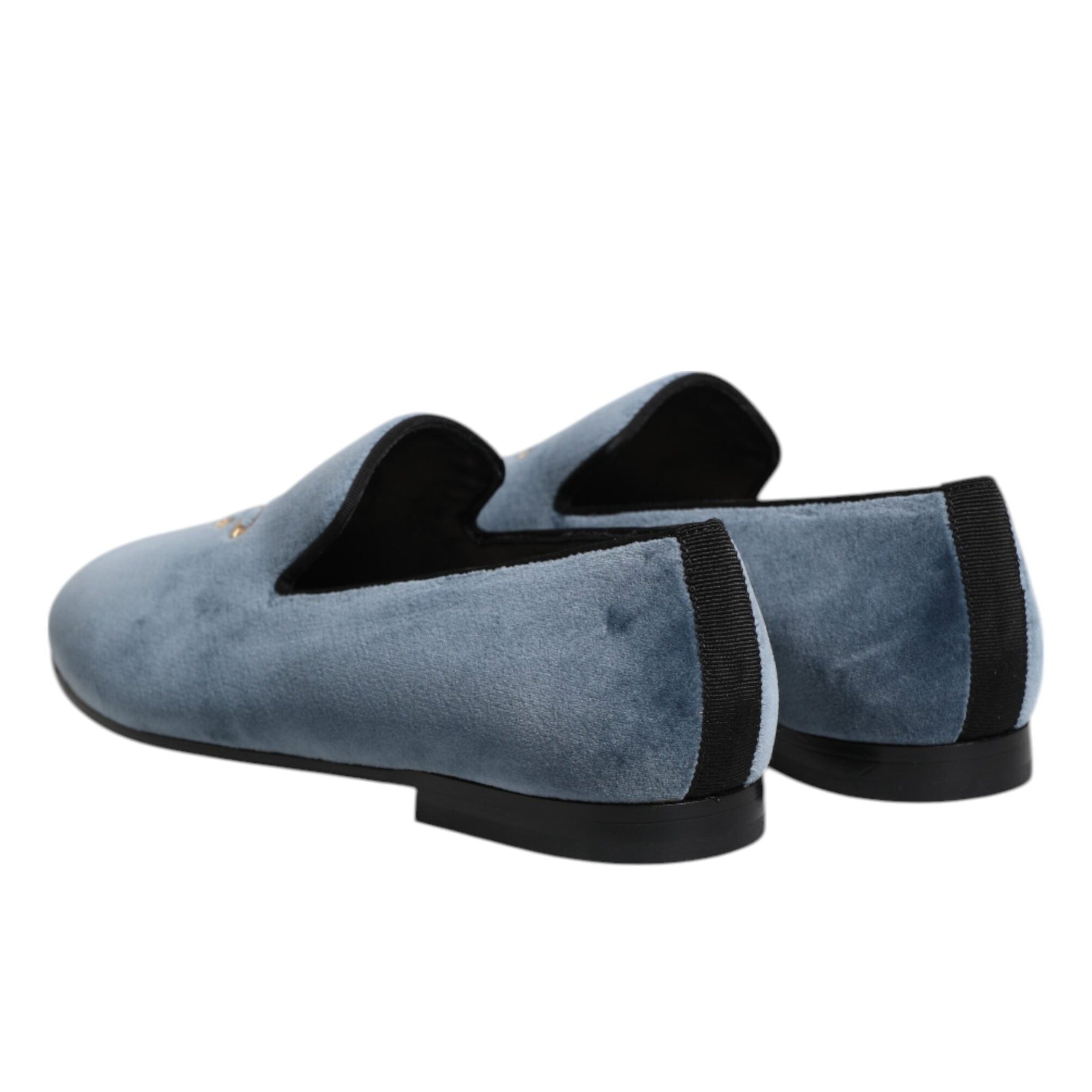 Dolce & Gabbana Blue Velvet Loafers