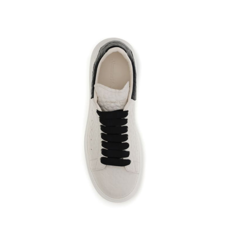 Alexander McQueen White Textured Men's Sneakers