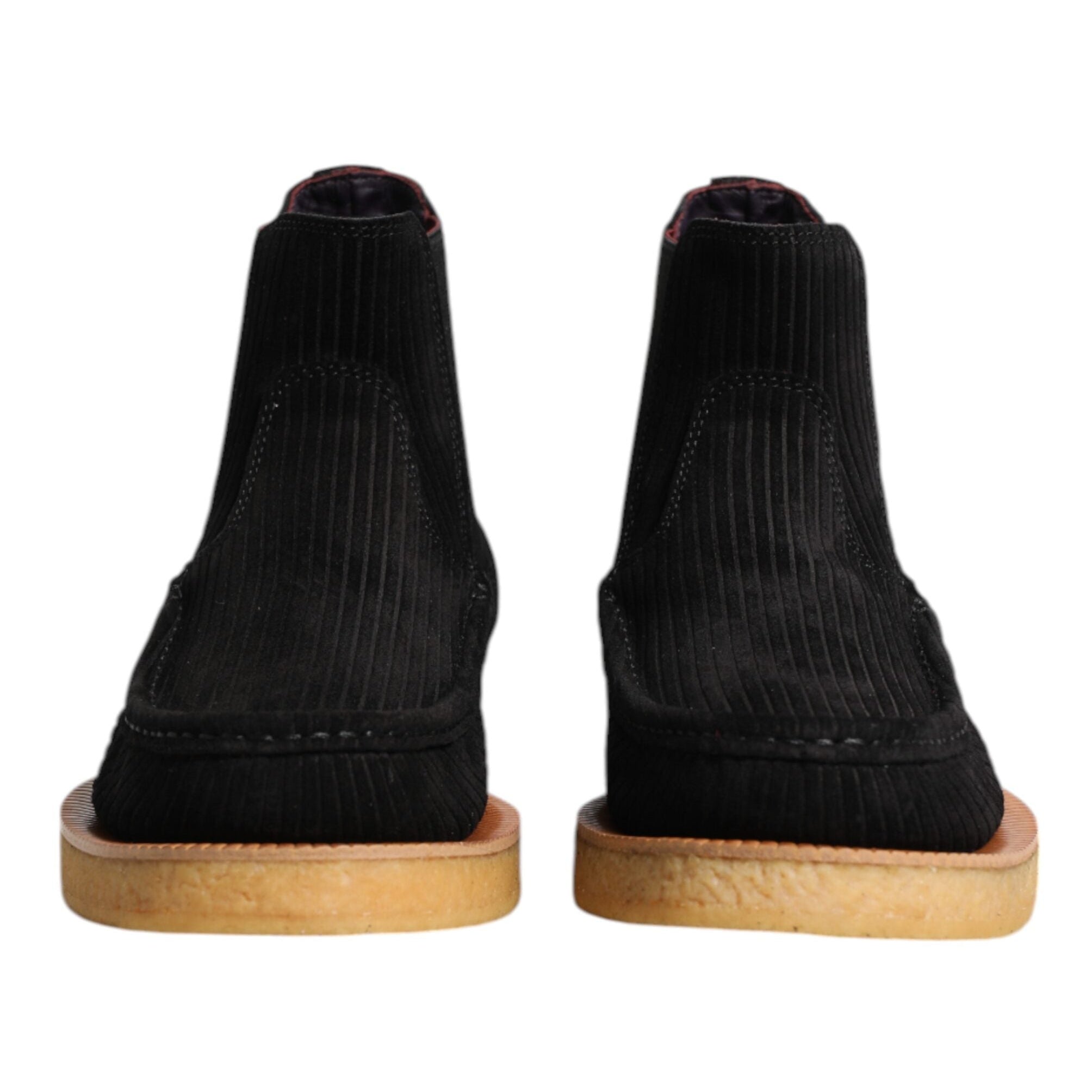 Dolce & Gabbana Black Suede Slip On Shoes