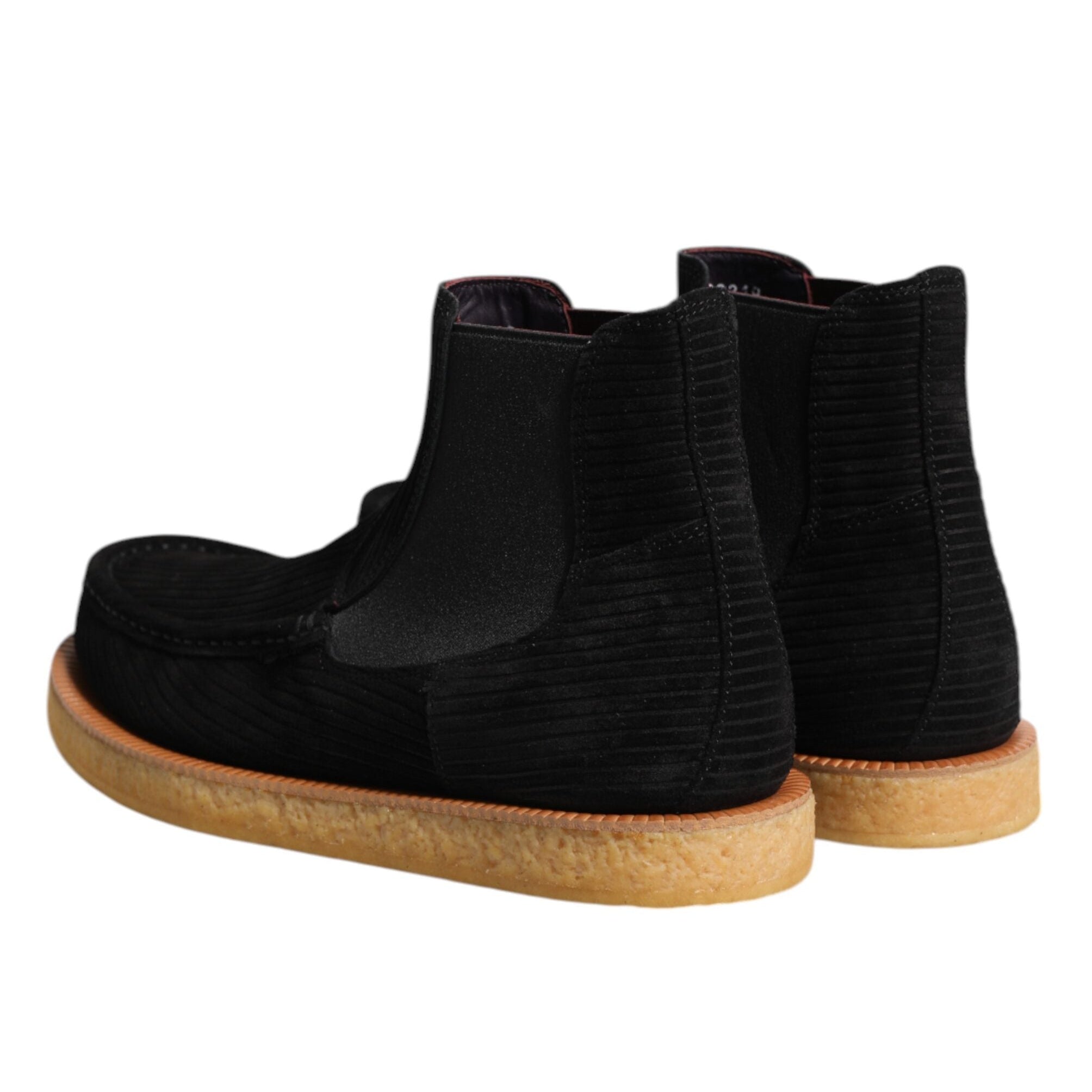 Dolce & Gabbana Black Suede Slip On Shoes