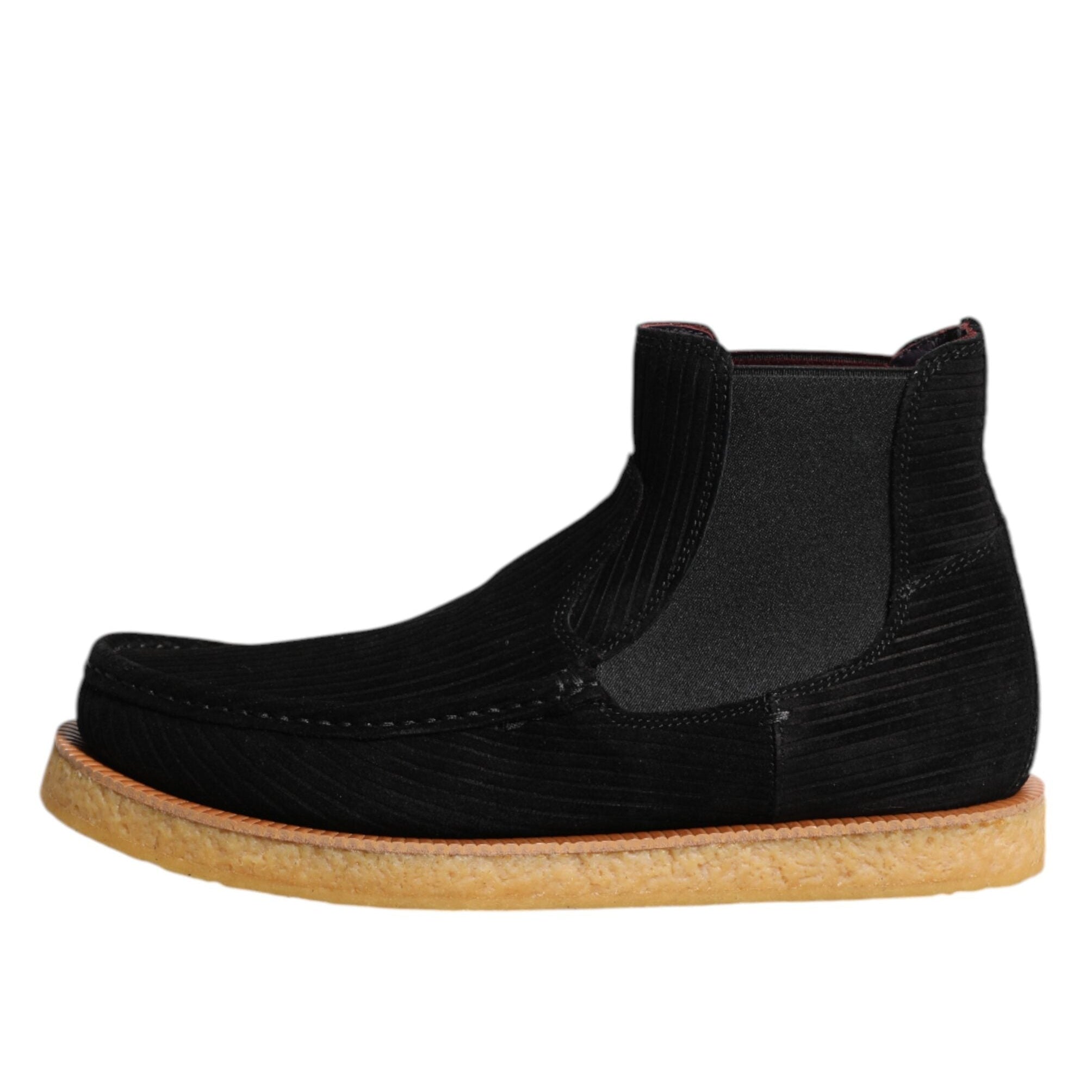 Dolce & Gabbana Black Suede Slip On Shoes