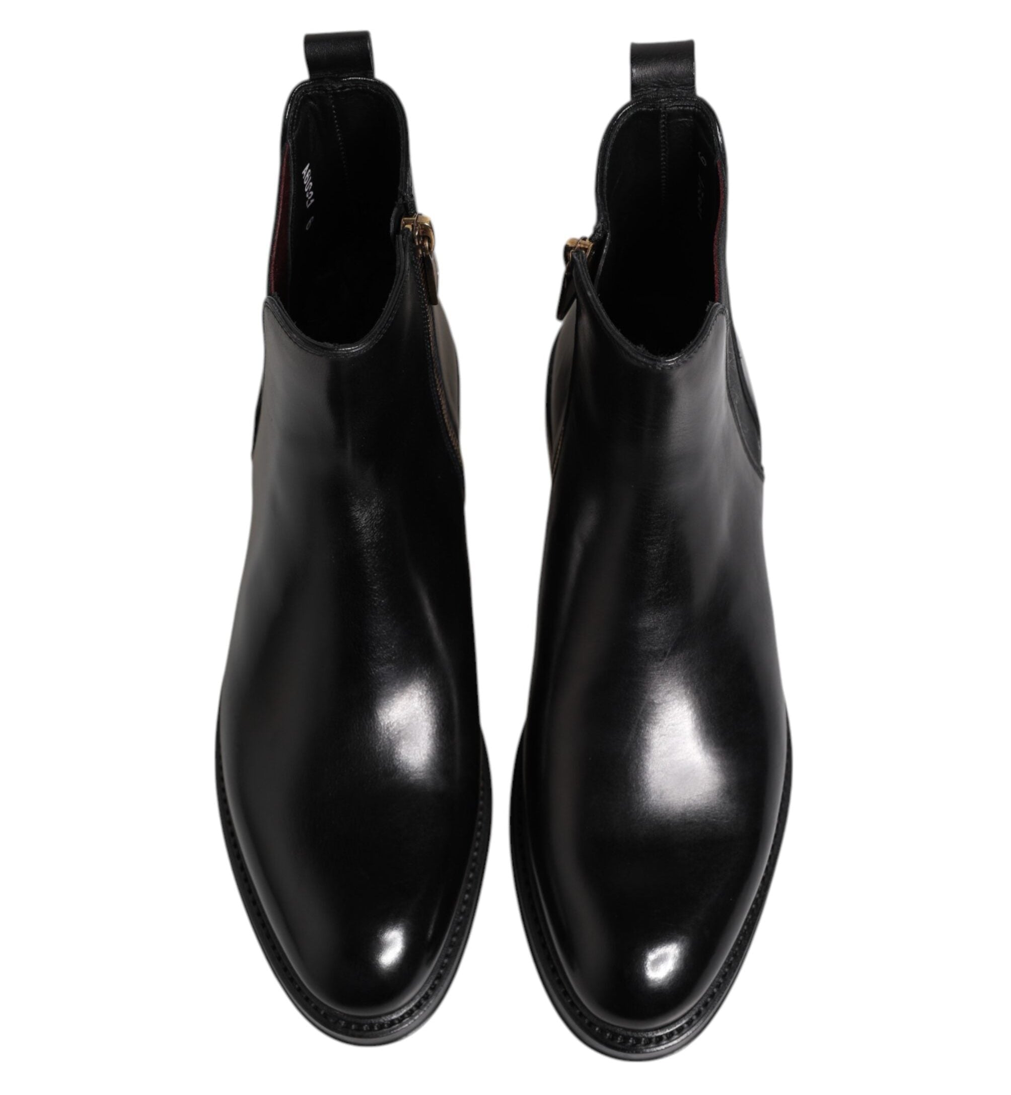 Dolce & Gabbana Black Chelsea Leather Boots