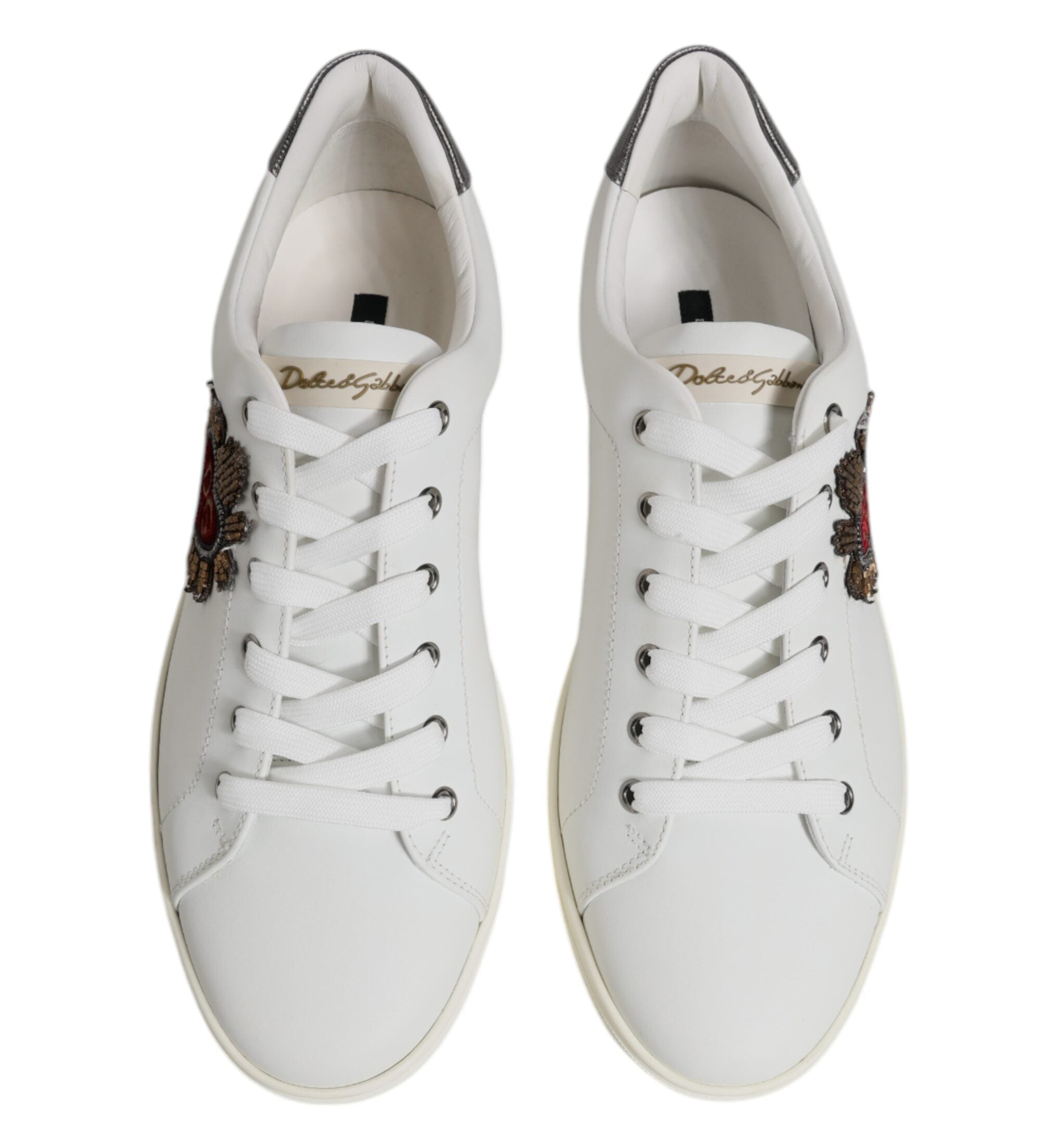 Dolce & Gabbana White Sacred Low Top Sneakers
