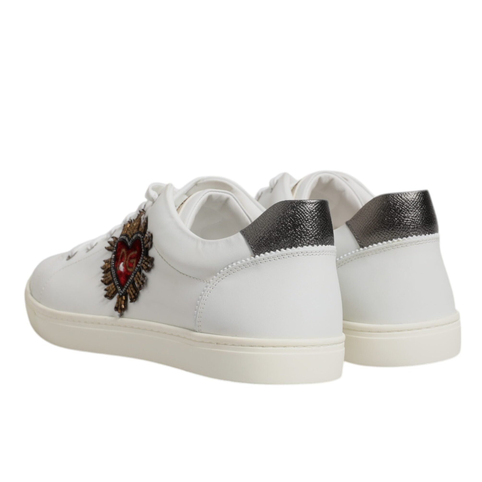 Dolce & Gabbana White Sacred Low Top Sneakers