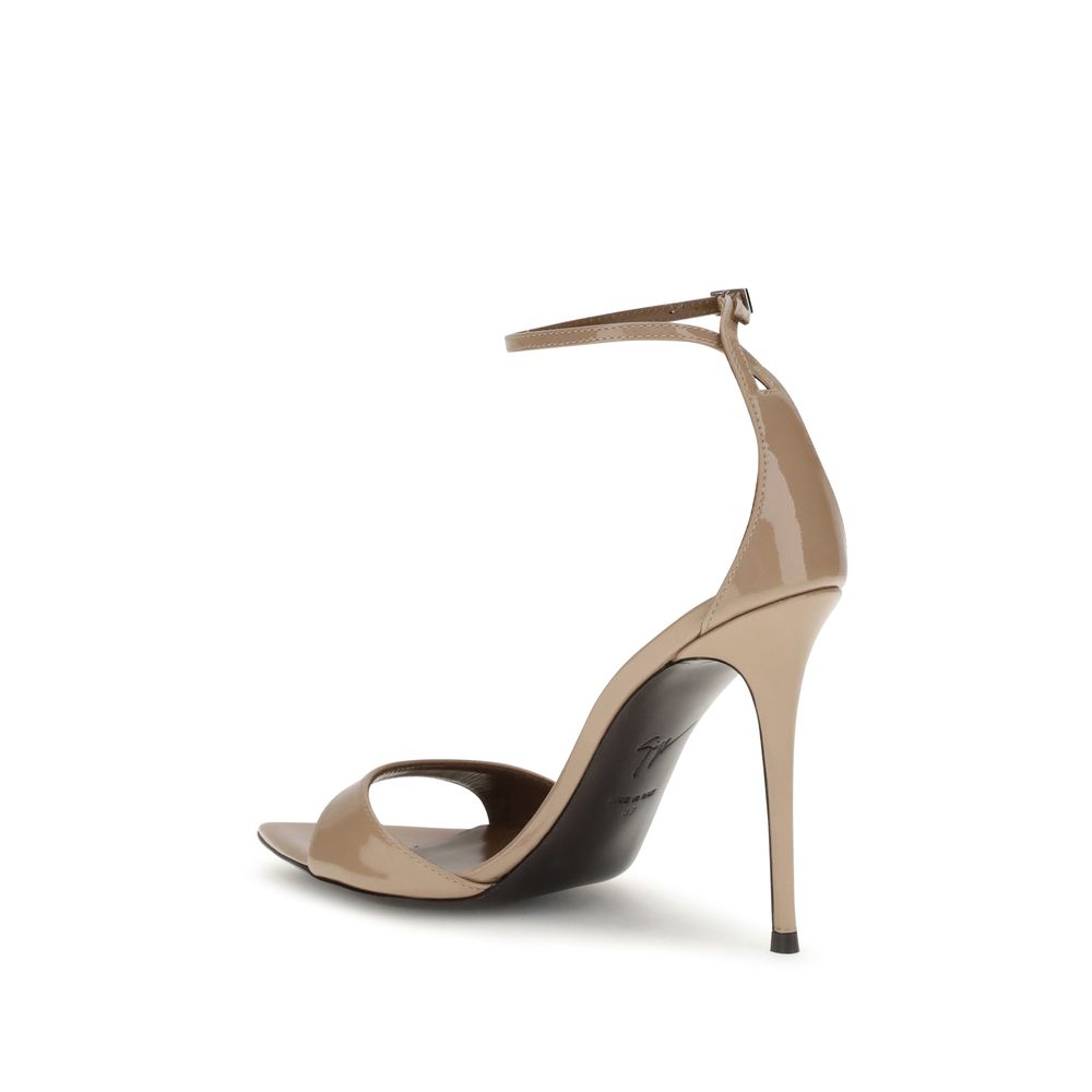 Giuseppe Zanotti Intriigo Beige Strap Sandals