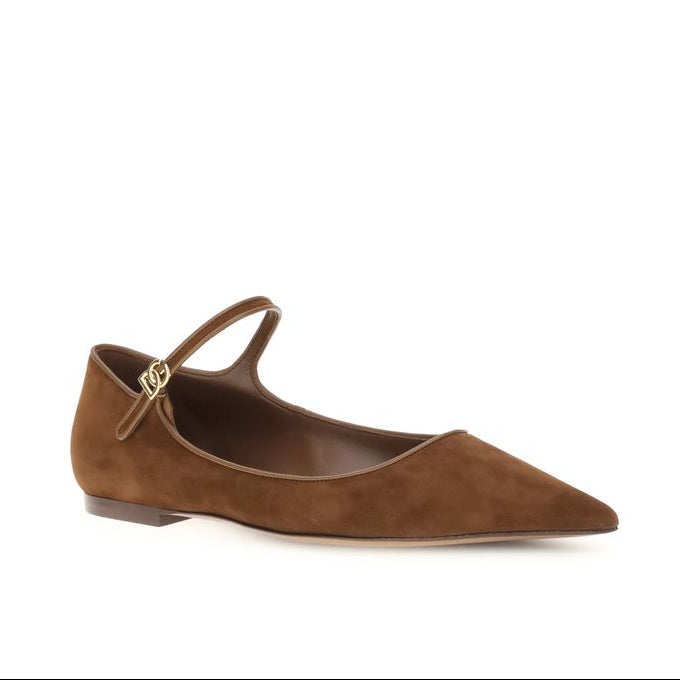 Dolce & Gabbana Suede Nappa leather Ballerinas