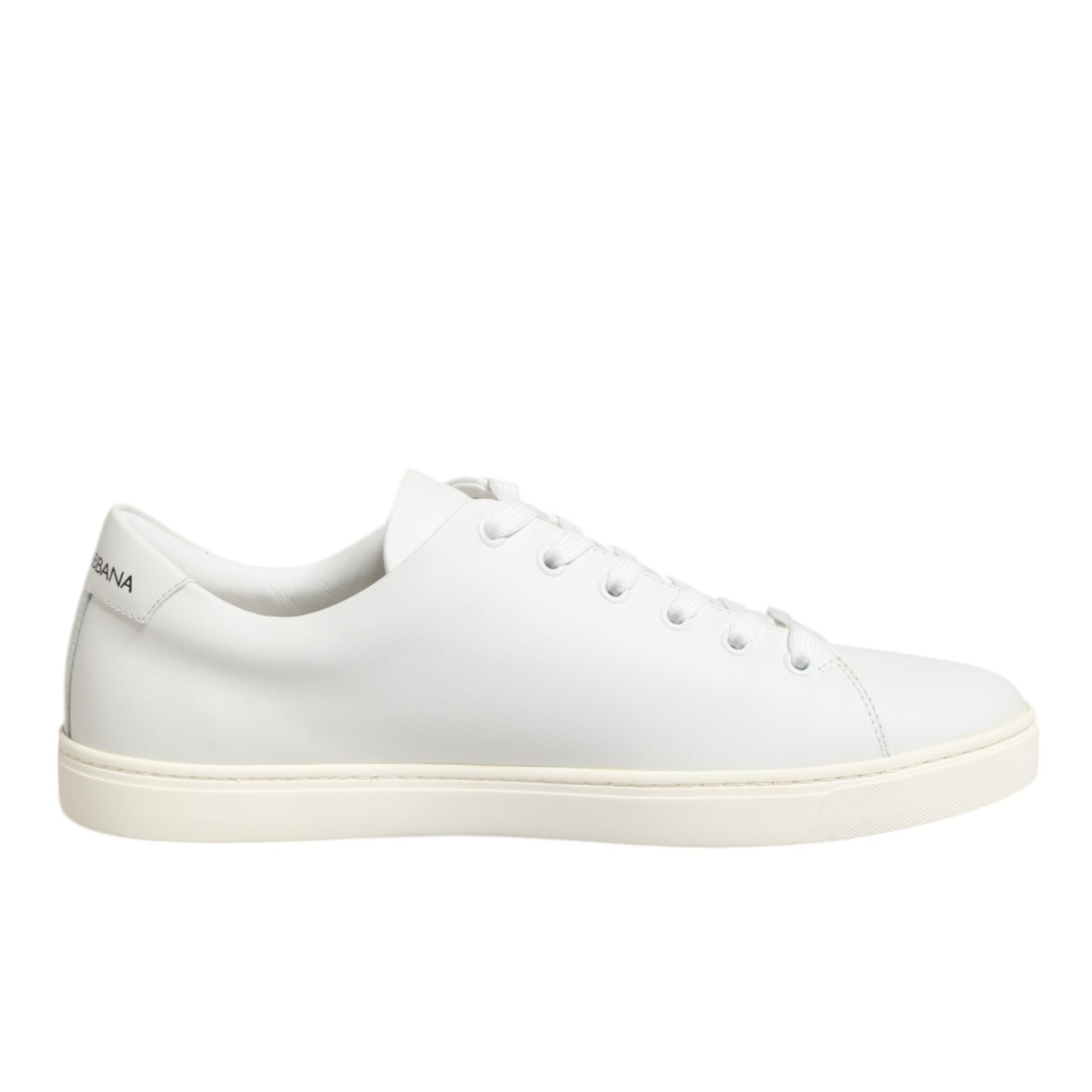 Dolce & Gabbana White Leather Sacred Sneakers