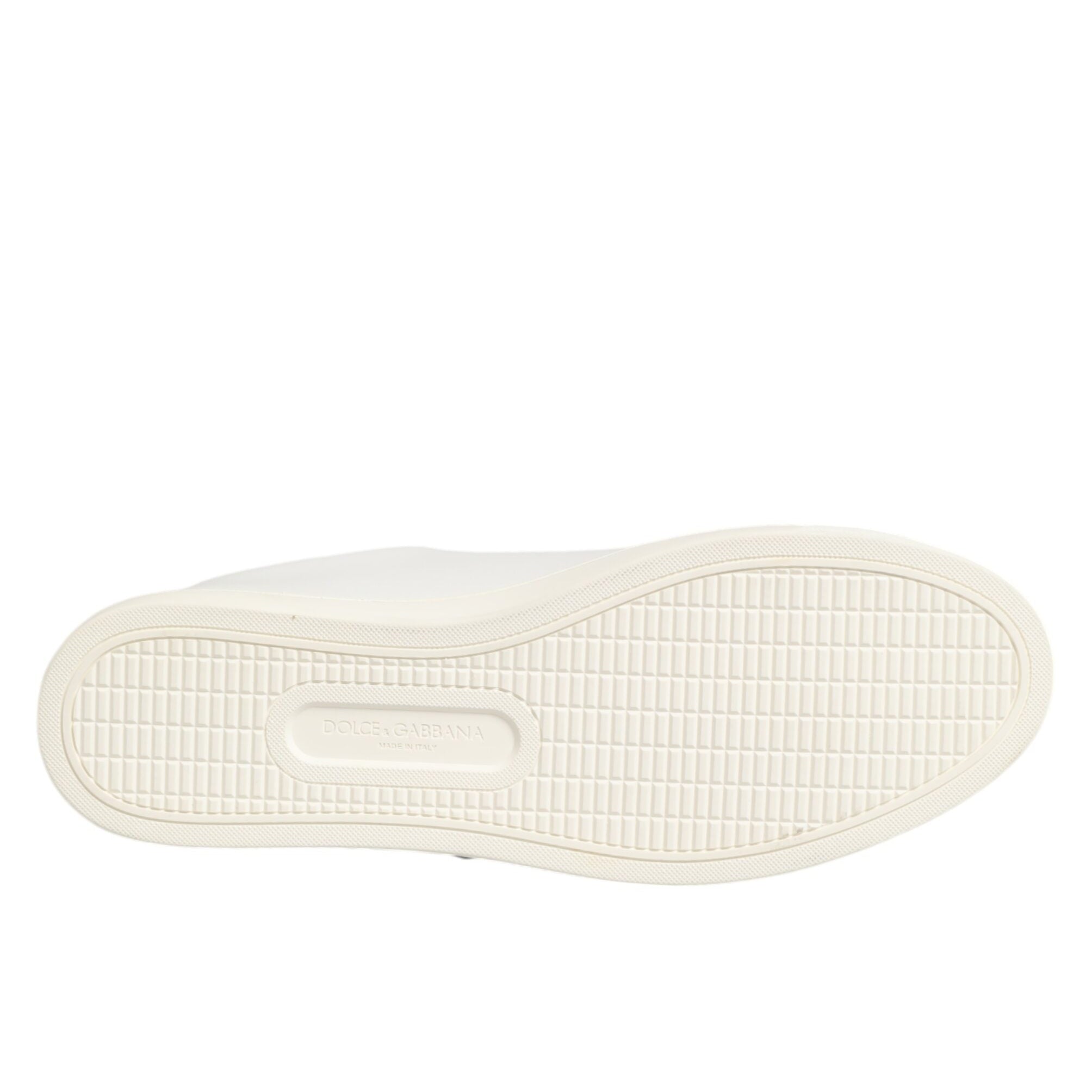 Dolce & Gabbana White Leather Sacred Sneakers