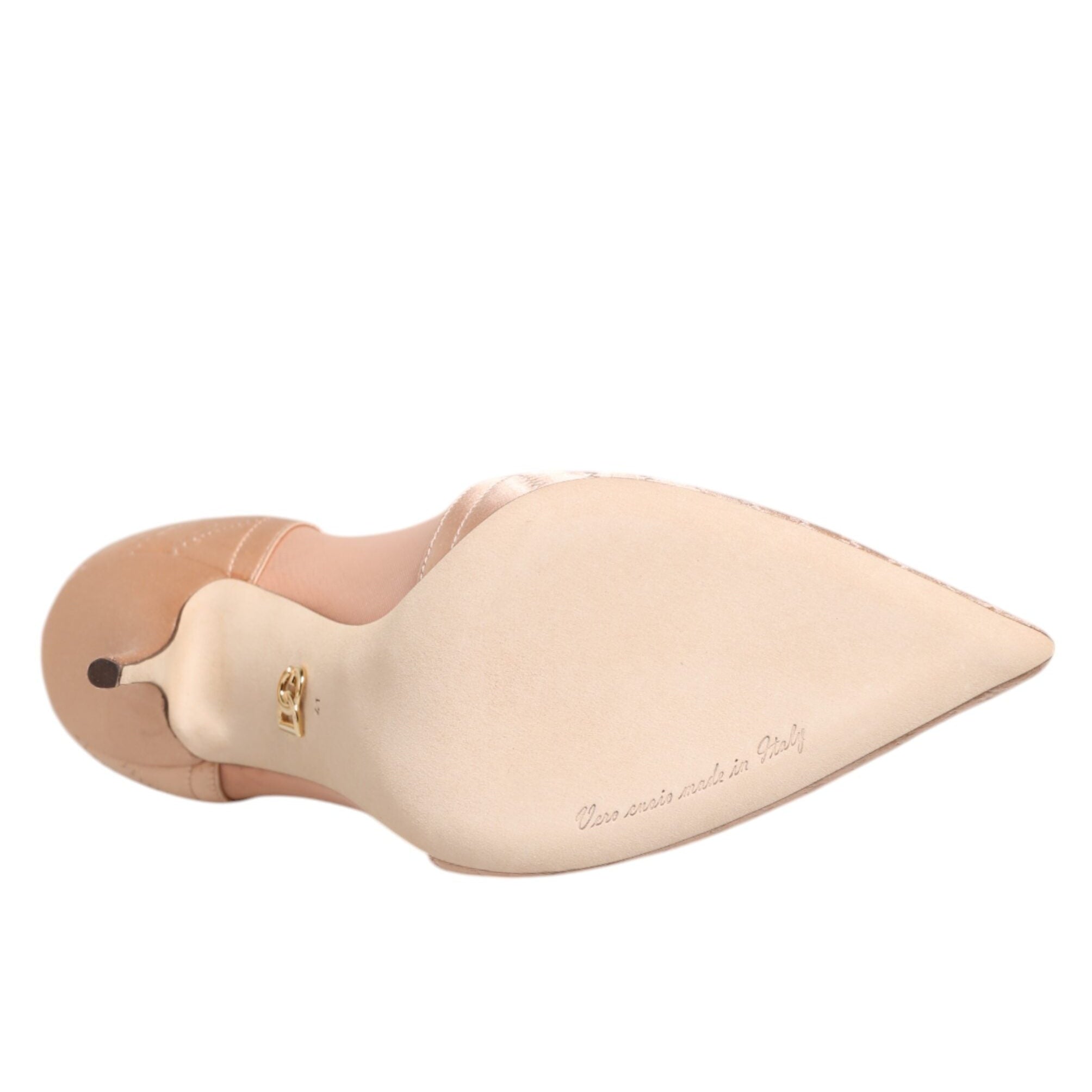 Dolce & Gabbana Cipria Nude Satin Pumps