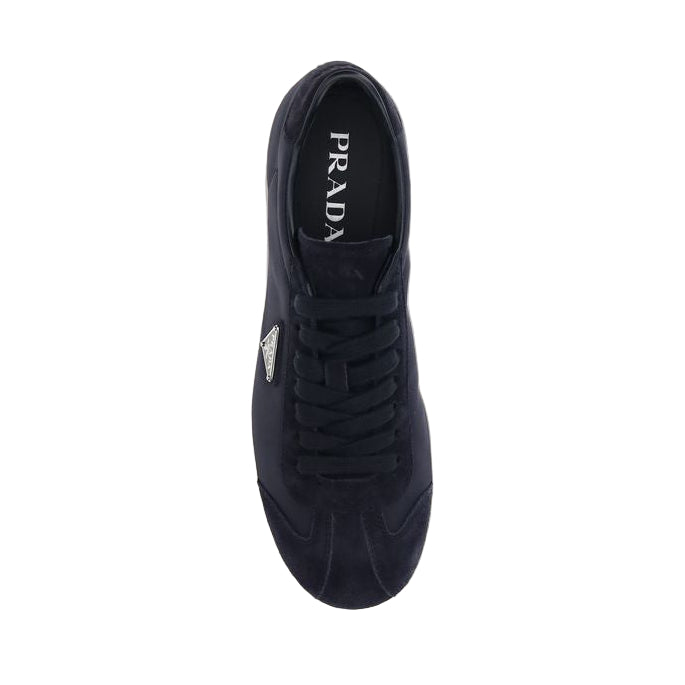 Prada Dark Leather Sneakers