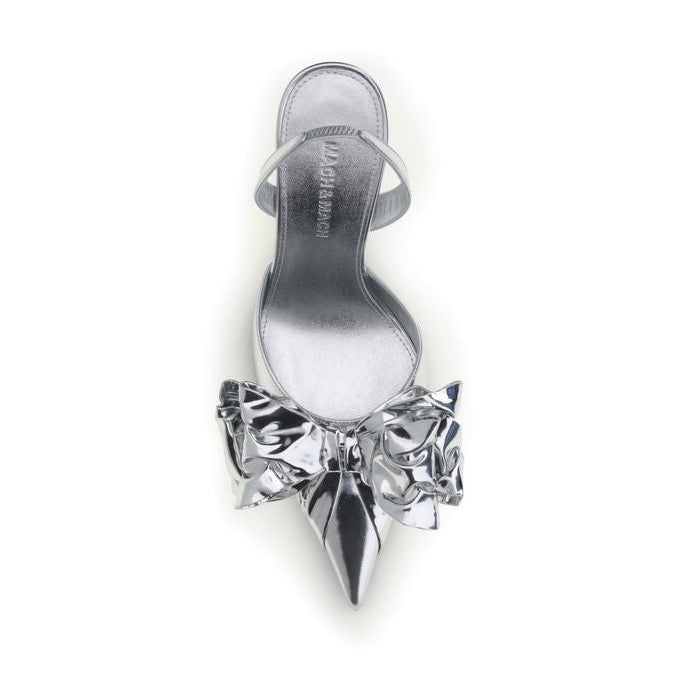 MACH & MACH ''LE CADEAU'' Wrapped Leather Slingbacks