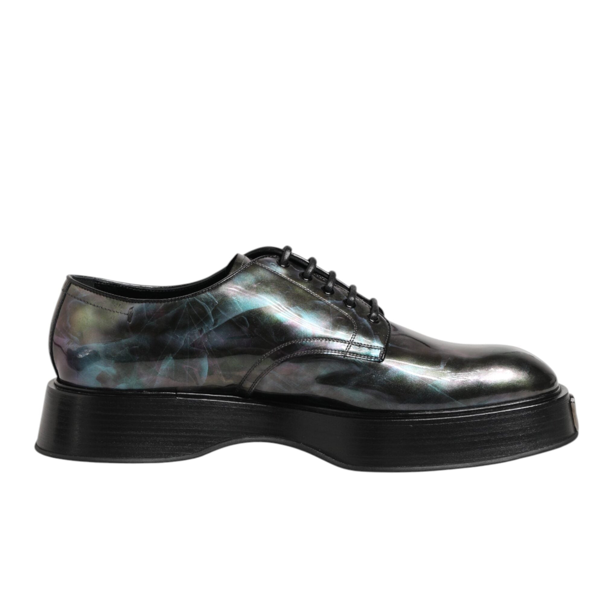 Dolce & Gabbana Multicolor Patent Derby Shoes