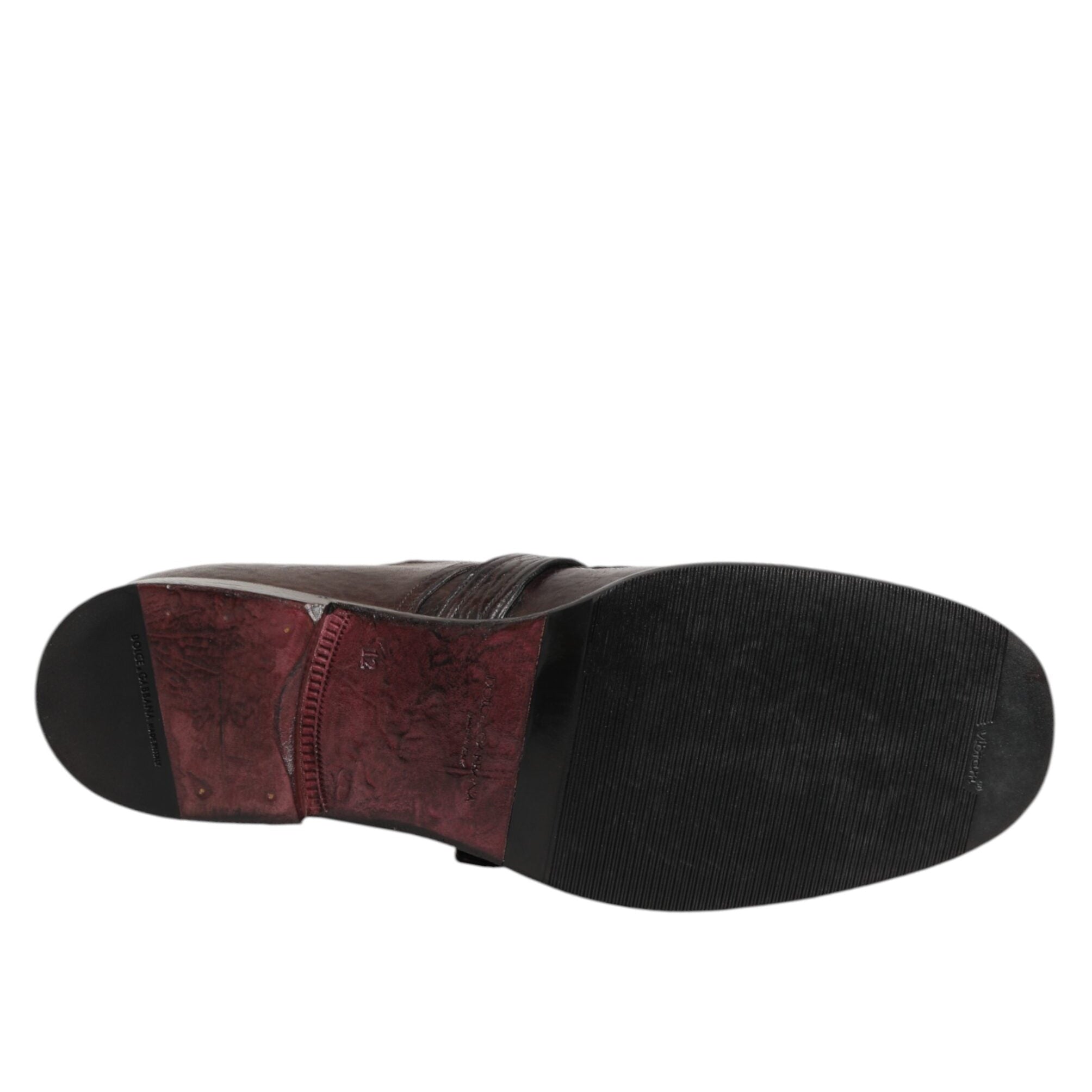 Dolce & Gabbana Brown Monk Strap Derby Shoes