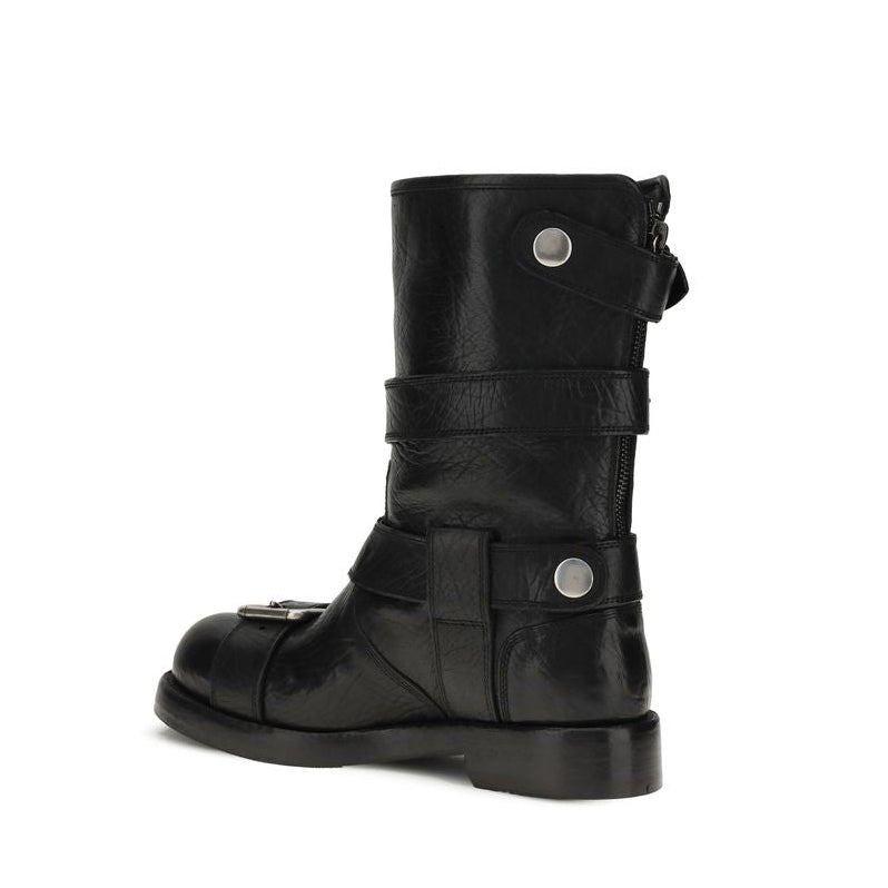 Dolce & Gabbana Buckled leather Boots