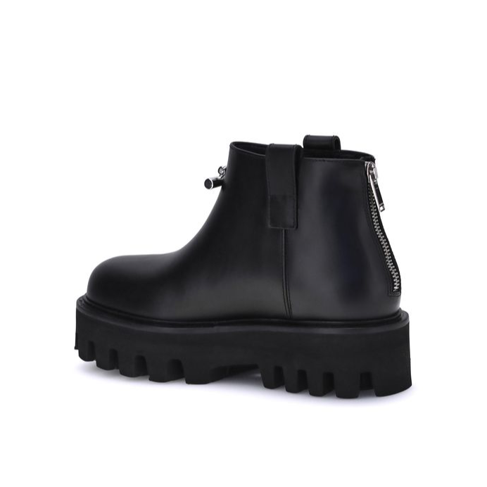 Alexander McQueen Black Platform Ankle Boots