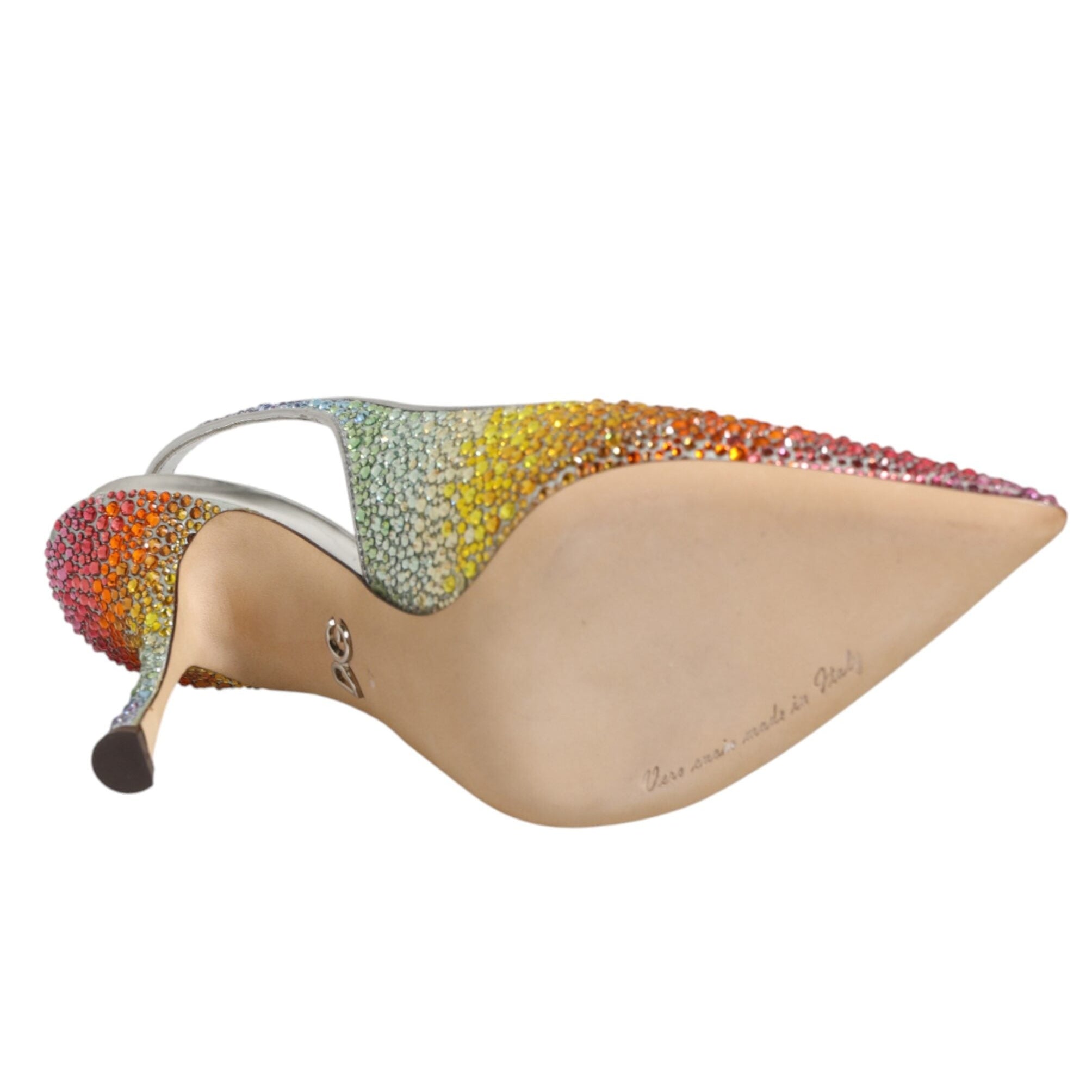 Dolce & Gabbana RUNWAY Multicolor Crystal Slingback Pumps