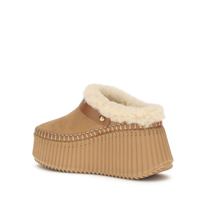 Chloé Nama Wedge Mules