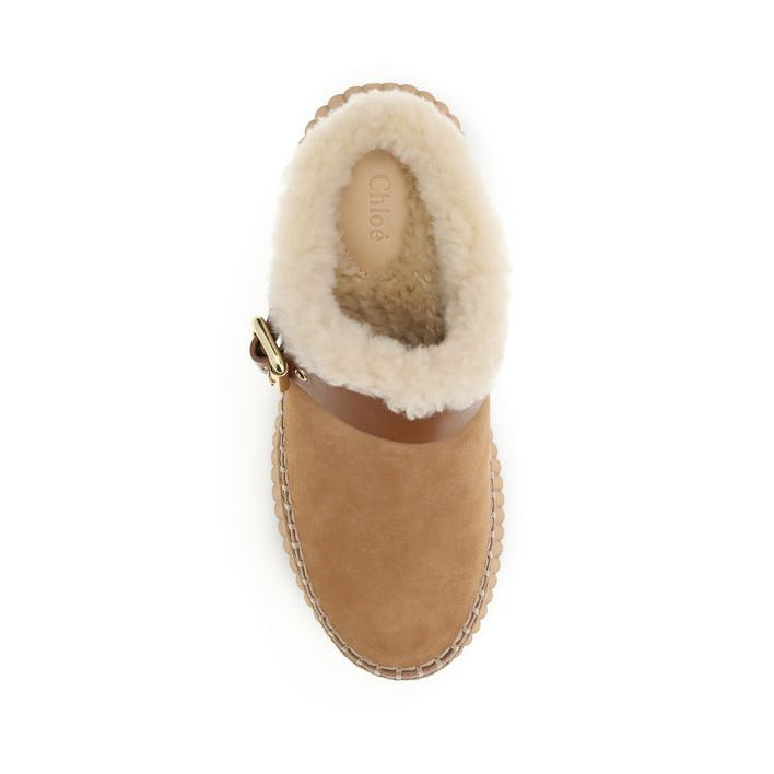 Chloé Nama Wedge Mules