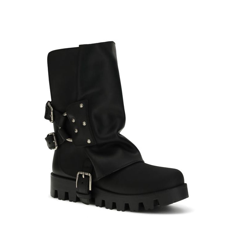 Dolce & Gabbana Leather Ankle Boots