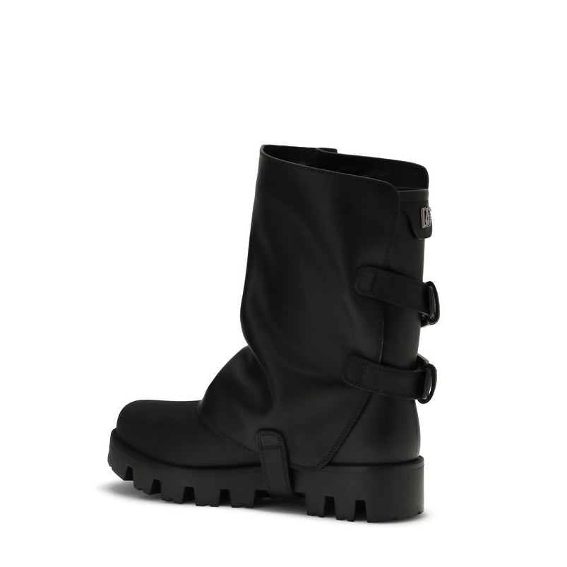Dolce & Gabbana Leather Ankle Boots