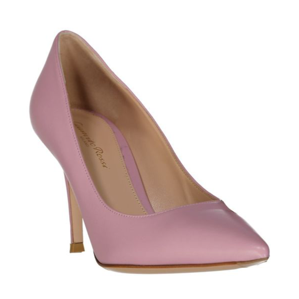 Gianvito Rossi 85 Pink Blush Leather Pumps