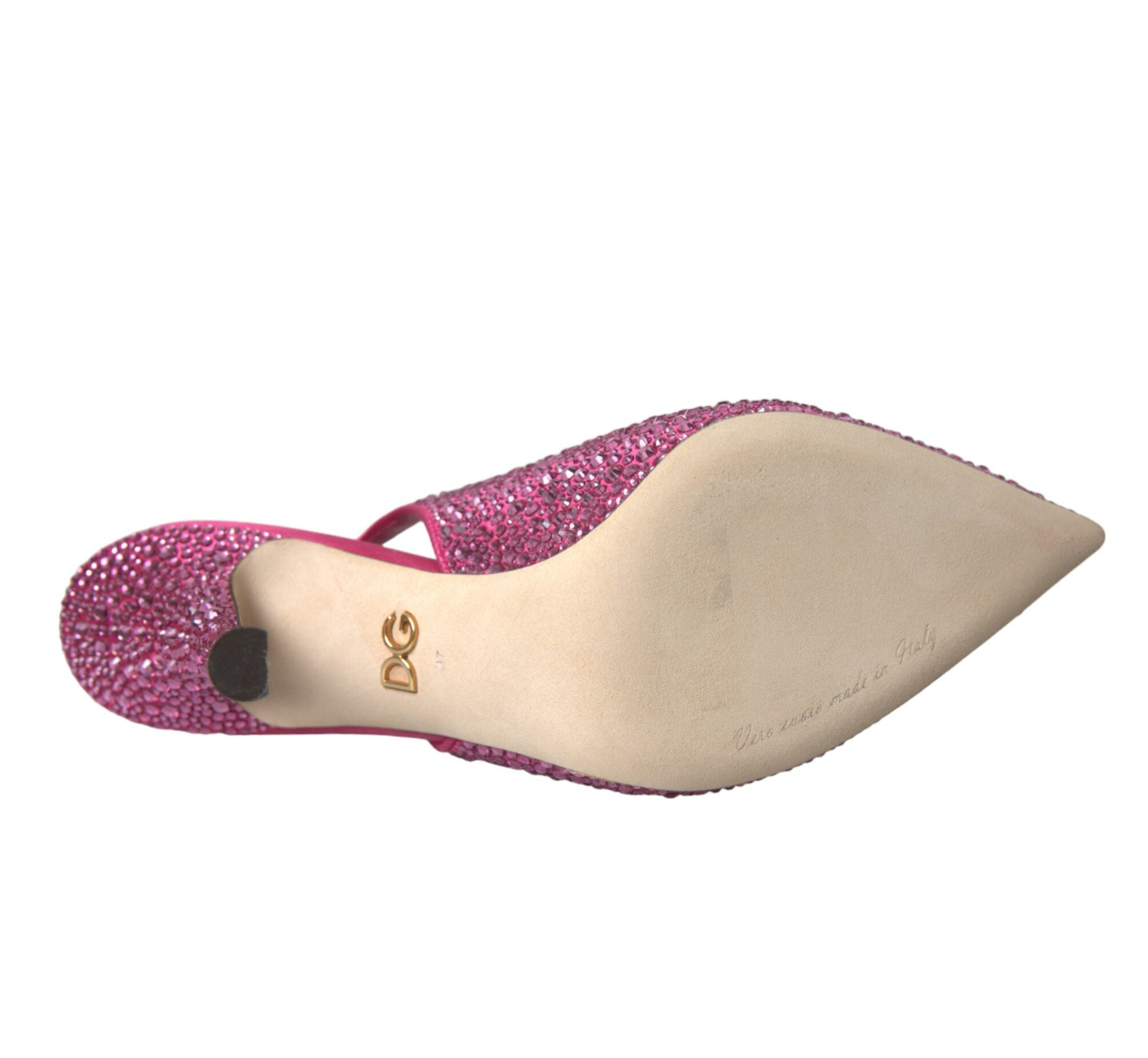 Dolce & Gabbana Pink Slingbacks Crystal Pumps
