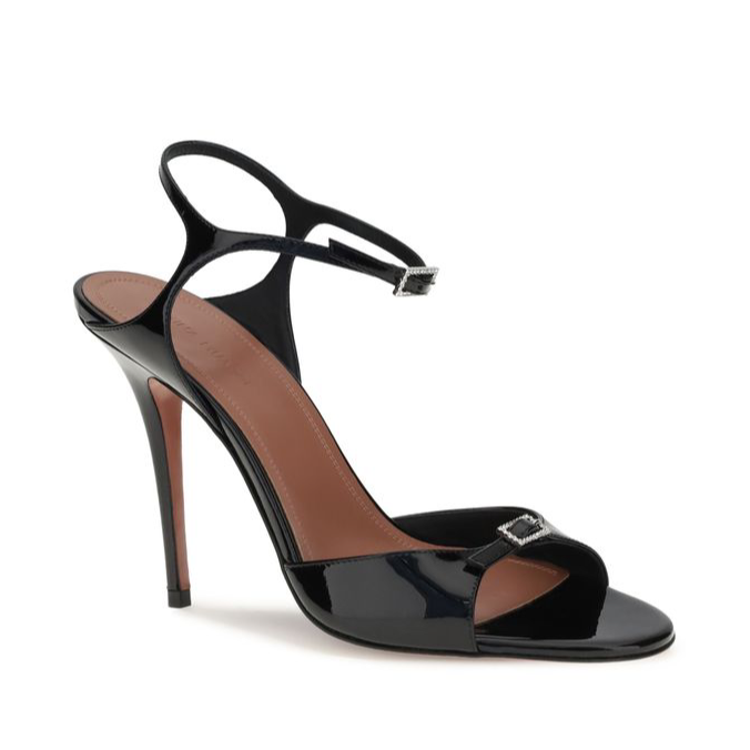 Amina Muaddi Patent-leather Adut Sandal