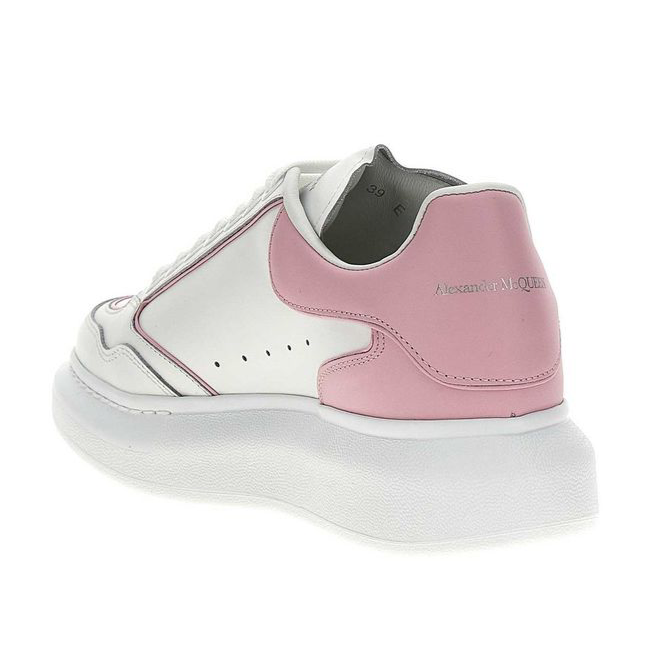 Alexander McQueen Larry White & Pink Women's Sneakers