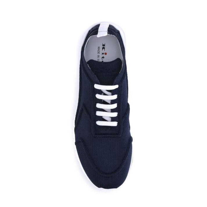 Kiton Cotton Navy Sneakers