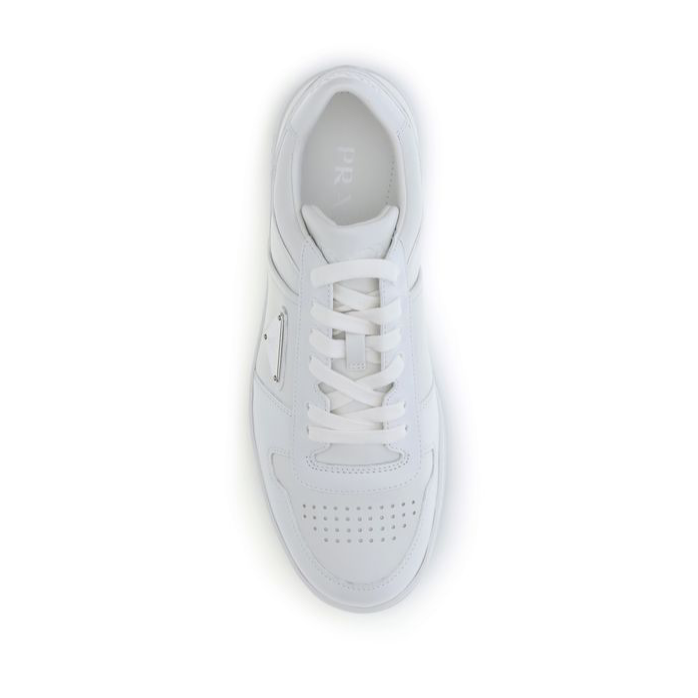Prada White Leather Men’s Sneakers