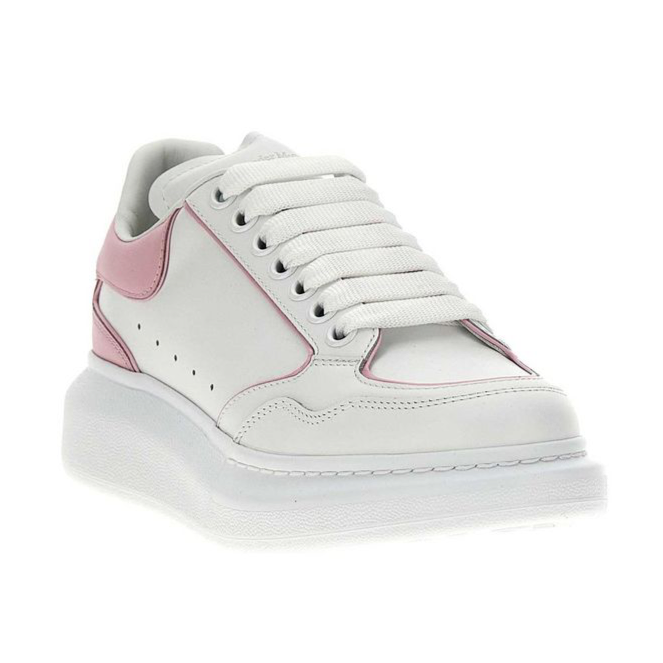 Alexander McQueen Larry White & Pink Women's Sneakers