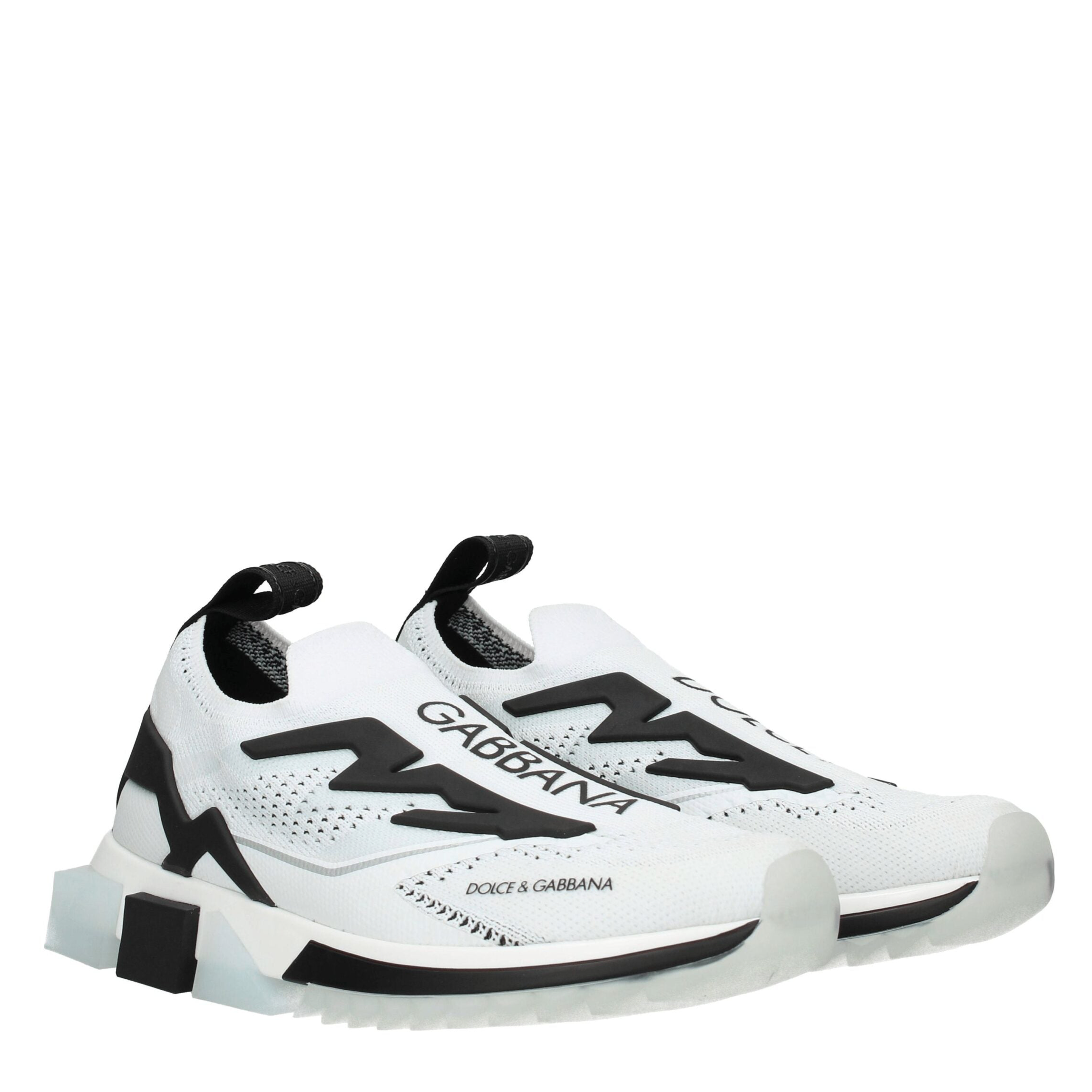 Dolce & Gabbana White Fabric Sneakers