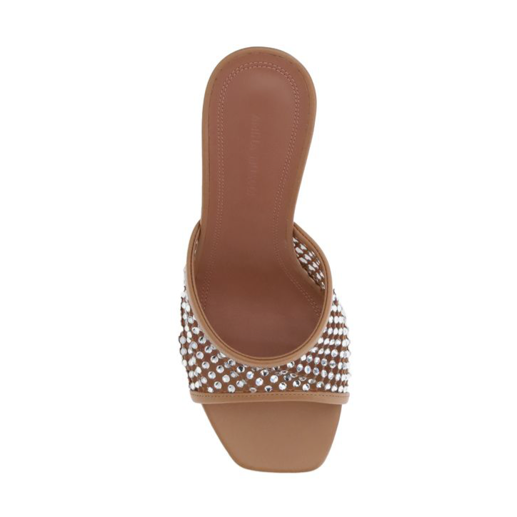 Amina Muaddi Lupita Crystal Sandals