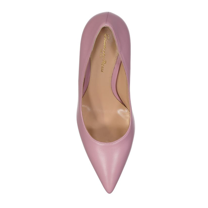 Gianvito Rossi 85 Pink Blush Leather Pumps
