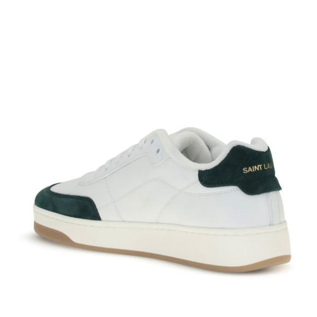 Saint Laurent SL61 Men's Sneakers w Green Suede Detailing