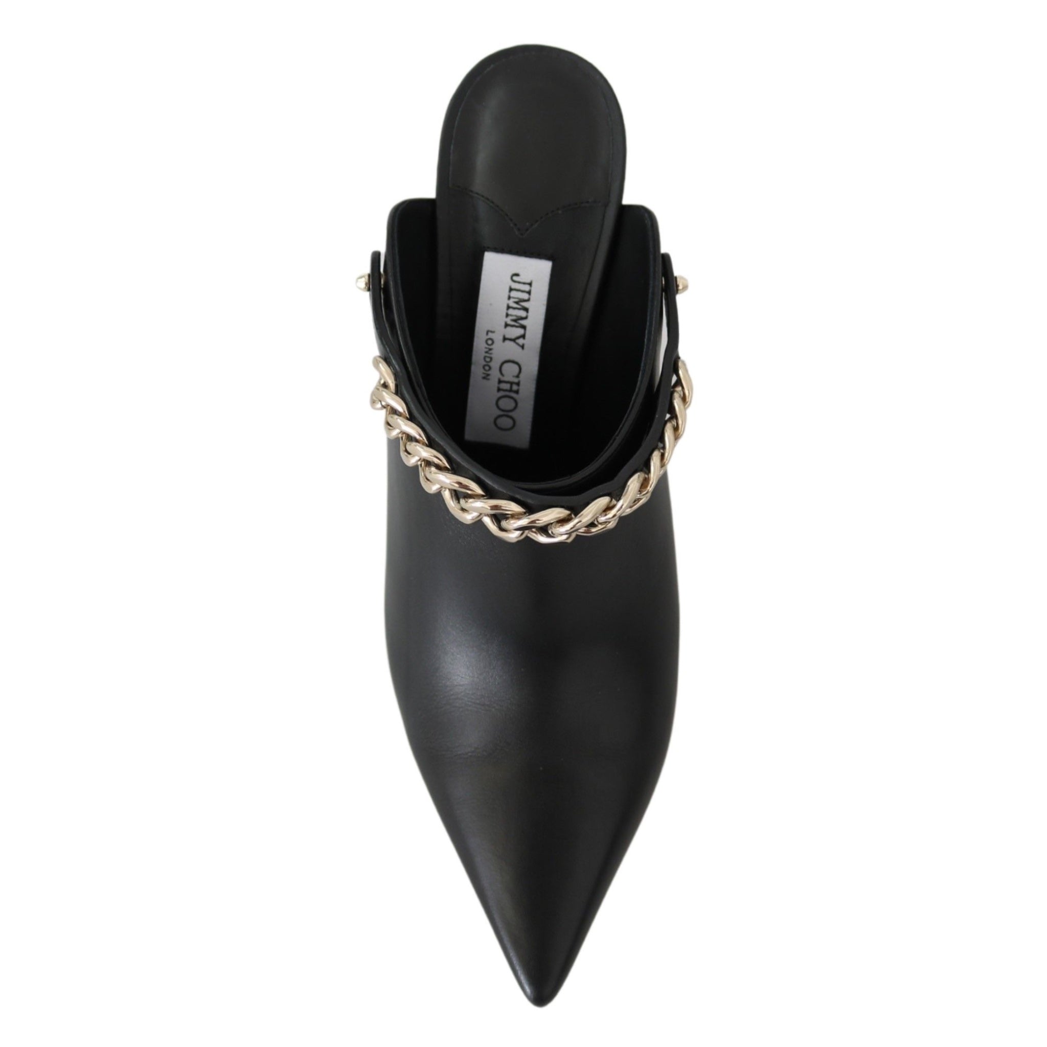 Jimmy Choo Black Leather Bootie Pumps