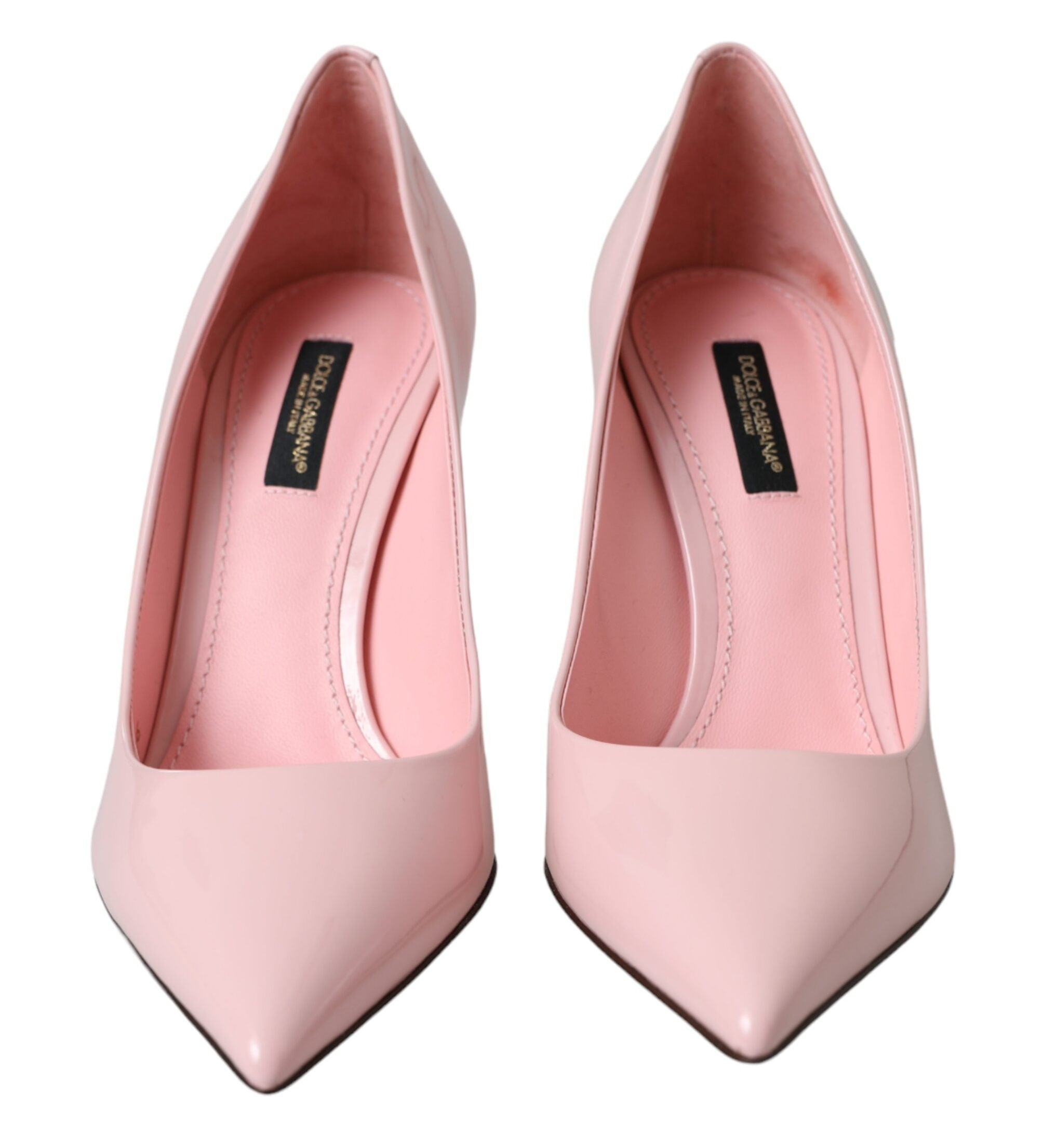 Dolce & Gabbana Light Pink Patent Leather Pumps Heels Shoes