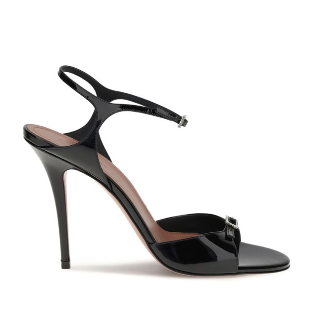 Amina Muaddi Patent-leather Adut Sandal