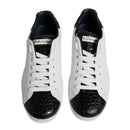 Dolce & Gabbana W&B Croc Leather Portofino Sneaker