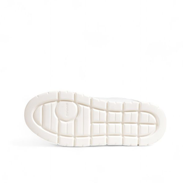 Crime London White Leather Sneaker