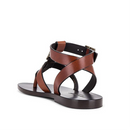 Saint Laurent Hardy Leather Sandals