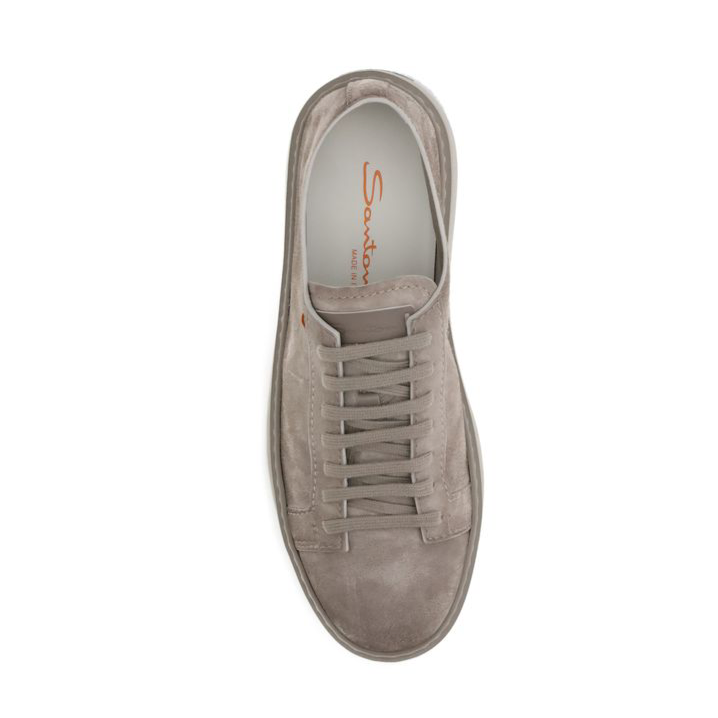 Santoni Suede Brown Sneakers