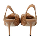 Jimmy Choo Elegant Beige Leather Pumps