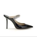 Jimmy Choo Black Patent Crystal Pumps