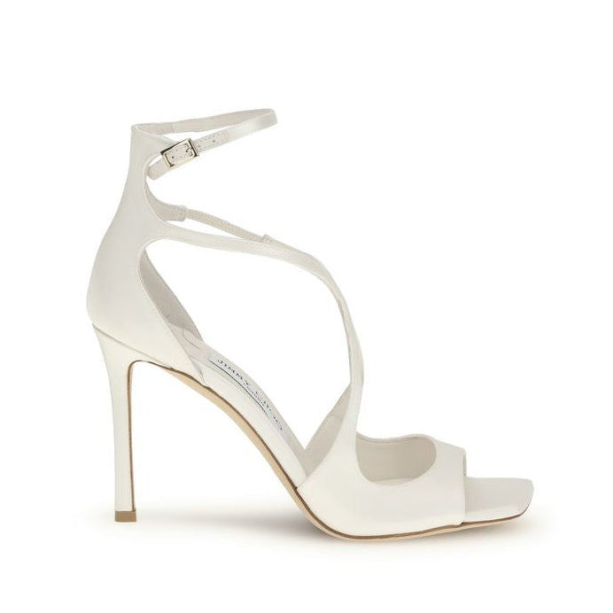 Jimmy Choo White Aries Heels