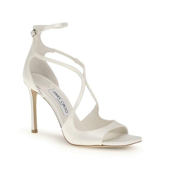 Jimmy Choo White Aries Heels