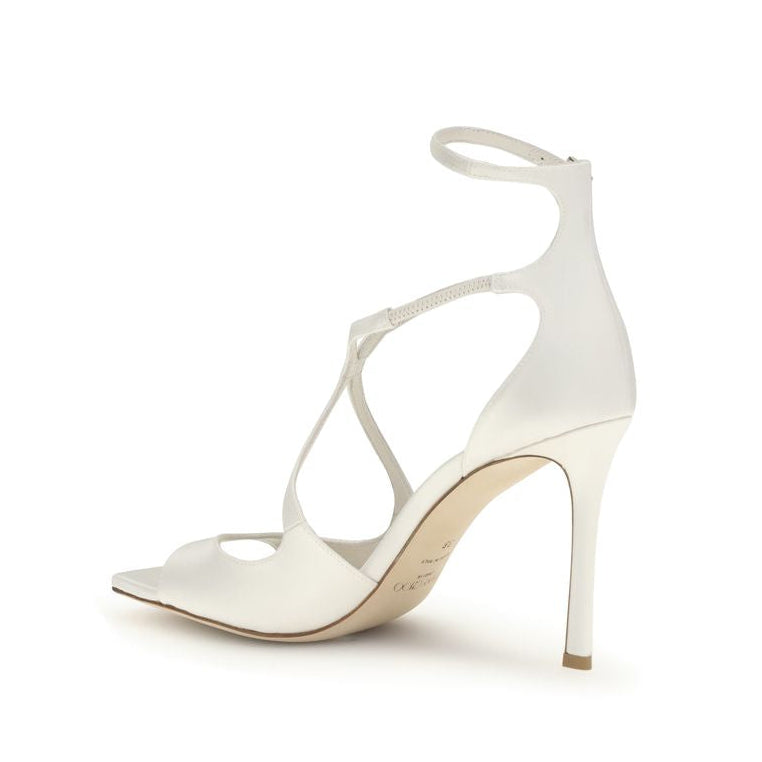 Jimmy Choo White Aries Heels