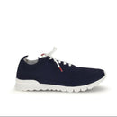 Kiton Navy Knit Low Top Sneakers